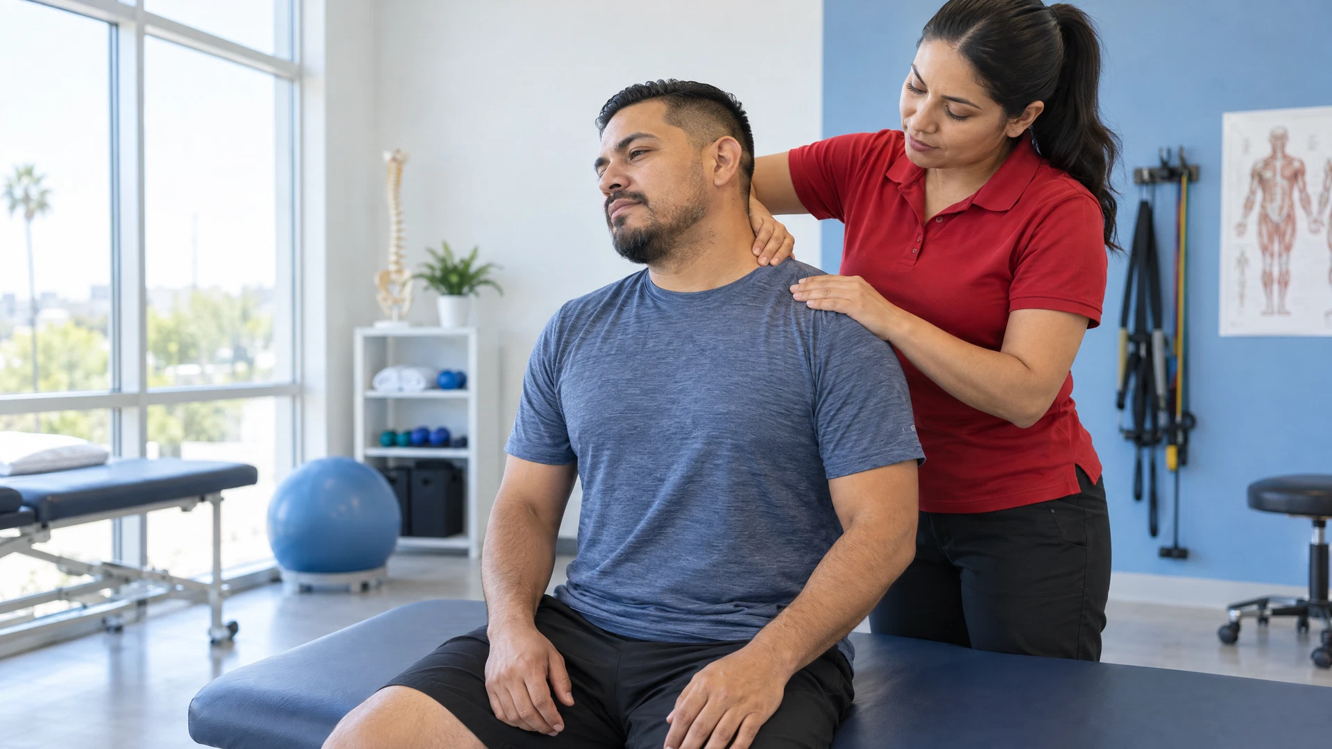 Back & Neck Pain illustrative therapy scene