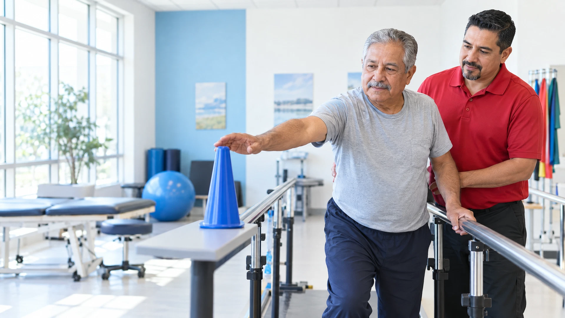 Stroke & Neurological Rehab illustrative therapy scene