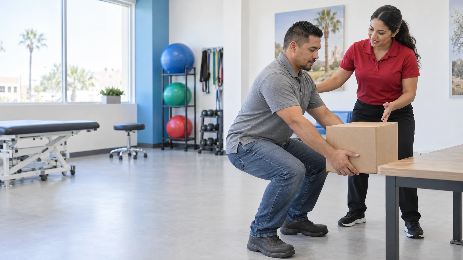 Work Injury / Workers’ Comp & VA illustrative therapy scene